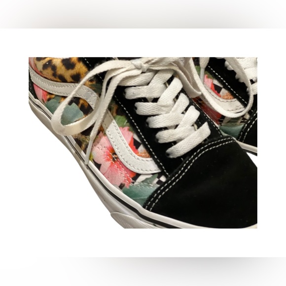 VANS Old Skool Tropical Animal Sneaker Low Canvas Suede Casual Women VN0A5AO92FB - Picture 4 of 10